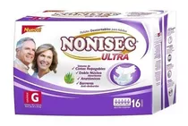 Pañales Adultos Nonisec Ultra Anatomico - Talle G - 16 Un