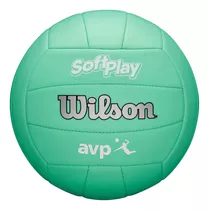 Pelota De Voleibol De Playa O Cancha Wilson Avp Soft Play, Color Verde