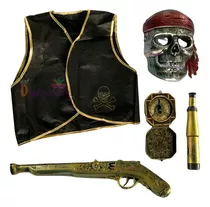 Disfraz De Pirata Kit Completo De Pirata Niño Temporada