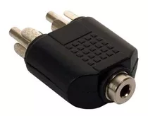 Convertdor Adaptador De Un Jack Estéreo 3.5 A Dos Plug Rca 