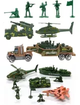 Boneco Soldado Plastico Tanque Guerra Veiculo Exército Avião
