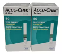 100 Tirillas Reactivas Accu Chek Active 