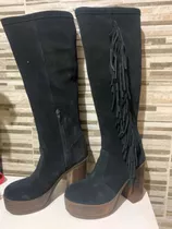 Botas Altas Flecos Fragola Talle 37