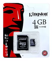 Memoria Kingston Micro Sd 4 Gb Clase 10 + Adaptador Sd