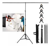 Kit Soporte Portafondos Video Fotografía Con 4 Abrazaderas