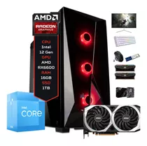 Pc Gamer Computador Completo +165fps 1080p Intel, Amd Rx6600