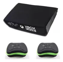 Kit Capa Antipoeira P/ Xbox One + 2 Case Estojo P/ Controle