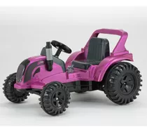 Carrinho Elétrico Infantil 12v Vig Valtra Rosa Biemme