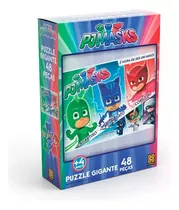 Novo Quebra Cabeça Gigante Grow 48 Peças Pj Masks 03522