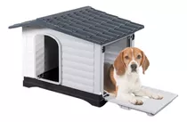 Casa Grande De Plástico Resistente Para Perros 111x84x80