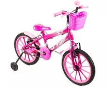 Bicicleta Infantil Aro 16 Com Acessórios E Cadeirinha