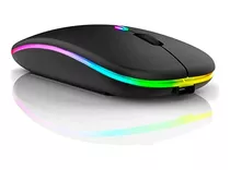 Mouse Wireless Recarregável Led Rgb 2.4 Ghz Sem Fio