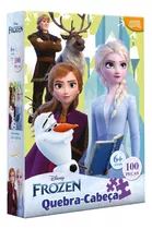 Quebra Cabeça Puzzle Infantil Disney Frozen 100 Pçs Toyster