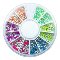 Disco Strass Pedrarias Decoração De Unhas Domes Chapinha 2mm