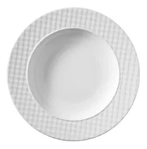 Plato Playo Blanco 25 Cm Porcelana Importado