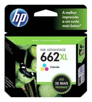 Cartucho Hp 662xl Colorido Original Vencimento 05/23