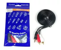 Cable Auxiliar Audio 3.5mm A 2 Rca Macho 1.8 Metros