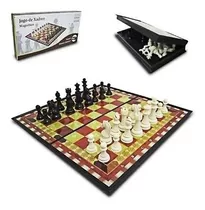 Jogo De Xadrez Tabuleiro Dobrável Magnético Portátil 32 Pcs