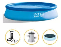 Kit Piscina Inflável 5.621 Litros + Filtro Capa Bomba Intex