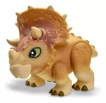 Boneco Baby Dino Triceratops Laranja Jurassic World 