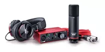 Focusrite Scarlett Solo Studio Kit Grabación Placa Auri Mic