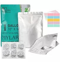 Bolsa De Almacenamiento 50 Bolsas De Mylar De 1 Galón Para 