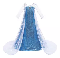 Vestido De Princesa Elsa De Frozen Para Niñas