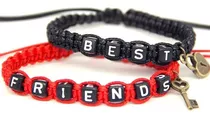 Pulseras Unisex Best Friends Tejida Chic Fashion Amigos