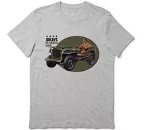 Remera J Willys Segunda Guerra En Gris O Blanco