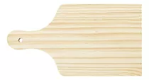 Tabla De Madera Para Carne Con Mango De 15,5 X 29 Pulgadas Para Barbacoa, Color Amarillo