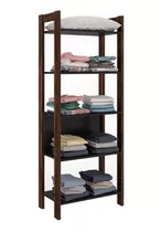 Closet Quarto Az1005 C/ 5 Prat Preto/nogal-tecno Mobili