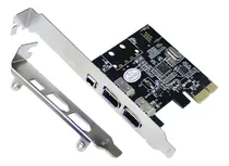 Placa Firewire 400 Ieee1394a  Pci-e - 4 Portas - Low Profile