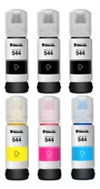 Kit 6 Refil De Tinta T544 544 Para L3150 / L3110 / L3210