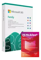 Microsoft 365 Family + Mcafee Premium Familia Envio Digital