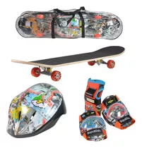 Set De Patineta Con Protectores Completo Nena Nene