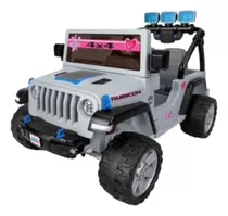 Jeep Wrangler Montable Eléctrico 4x4 Niño Niña Power Wheels Color Gris