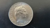 Moneda Colombia 50 Centavos 1968 (x119