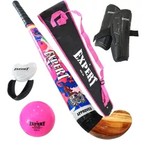 Combo Palo Hockey Reforzado Expert Gold +acc 28a37.5  El Rey