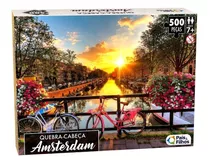 Quebra Cabeça Amsterdam 500 Peças Brinquedo Criança Adulto