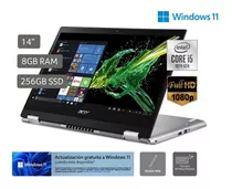 Laptop Acer Spin 3 Core I5 10th 8gb 256gb Ssd Tactil Win10 L