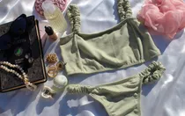 Bikini Malla Verde 2 Piezas 