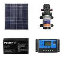 Kit Bomba D'água Solar Com Painel Bateria E Controlador