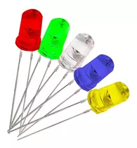 Lote 500 Unidades Led 5mm 5 Colores Encapsulado Transparente Color De La Luz Rgb