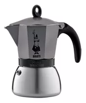 Cafetera Bialetti Moka Induction 6 Tazas Manual Antracite Italiana