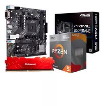 Kit Placa Mãe Asus A520m-e Ryzen 5 4600g 16gb Redragon