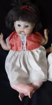 Boneca Bebê Soneca Rock-a-bye-baby Vestido Vermelho 60s