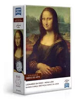 Quebra Cabeça 500pçs Nano Arte Leonardo Da Vinci Mona Lisa