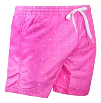 Short Baño Topper Slim Estampado Verano Original Rosa