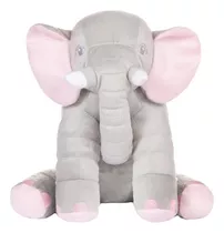 Almofada Elefante Pelúcia 45cm Travesseiro Bebê Antialérgico