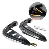 Cubre Puños Moto Handguars Motocicleta Con Luz Led Universal